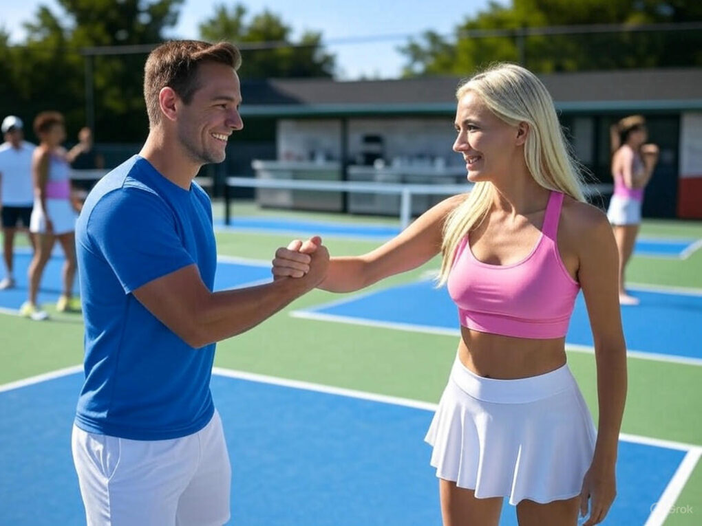 pickleball etiquette, pickleball court manners, beginner pickleball, pickleball matches, pickleball players, pickleball community 2025, USA court sports